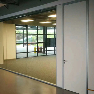 Soundproof Frameless Glass Partition Curved Office Glass Full Height Partition Wall With Transparent Glass - Product Image 6