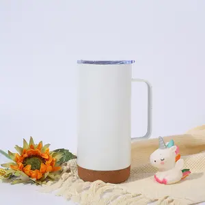 Đôi tường Du lịch Mug Tea Infuser thép không gỉ mềm gỗ dưới bia Mug 1000ml với nắp sang trọng