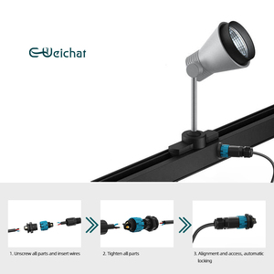 Conector de enchufe Led macho hembra conector de enchufe de CC hembra <span class=keywords><strong>IP</strong></span> 68 conector de montaje en Panel impermeable de 3 pines - Product Image 5