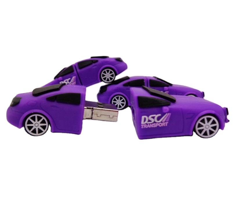 OEM бренд креативная форма 3D мультяшный мягкий ПВХ USB дизайн автомобиля стиль Пользовательский логотип USB карта памяти 8 г USB флэш-накопитель