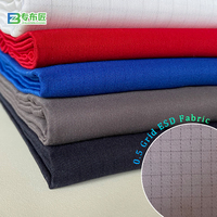 Tissu Antistatique ESD à Grille de 0,5 cm en Gros d'Usine, OEM 240 GSM, Fil Conducteur Coloré, Textile pour Vêtements de Travail destiné aux Fabricants de Vêtements