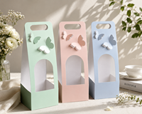 Scatola Pieghevole in Cartone Rigido con Finestra, Ritaglio a Farfalla, Laminazione Opaca Eco-Friendly, Logo Personalizzato, Confezione Regalo in Materiali Riciclati