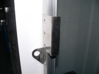 Poignée de porte et goupille de verrouillage en acier inoxydable pour distributeur de glace