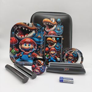 Kit de fumeur 2025 : Sac à tabac avec pot de rangement, <span class=keywords><strong>machine</strong></span> à rouler les <span class=keywords><strong>cigarettes</strong></span>, plateau à rouler, kit d'accessoires pour fumeurs - Product Image 3