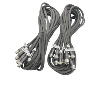 Faisceau de câbles personnalisé 5M LengtyAviation Plug M12 GX12 Étanche Mâle Femelle 4 5 6 7 8 Pin Connector Extension Cable Assembly