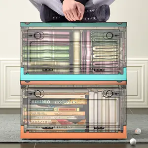 Высококачественная домашняя школьная коробка для хранения книг, складная прозрачная дизайнерская коробка для хранения книг и общежитий