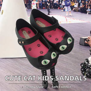 Sandalias de Plástico con Diseño de Gato para Niñas, Cómodas y Suaves, Precio al por Mayor, Estilo <span class=keywords><strong>Melissa</strong></span> - Product Image 2