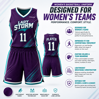 Uniformes de Baloncesto Reversibles Personalizados para Mujer, Canadá, Transpirables, DriFit, Jersey y Pantalones Cortos de Alto Rendimiento que Absorben la Humedad para Escuelas y Clubes