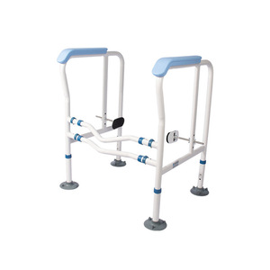 Toilet <b>Grab</b> <b>Bar</b> Aluminum Alloy Suction Cup Installation For Elderly Bathroom Assistive Device No Drilling - Product Image 4