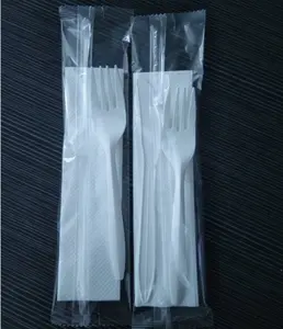 Disposable Tableware Disposable Cornstarch Cutlery Fork Spoon Napkin