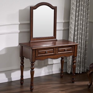 American Style Solid Wood Makeup <strong>Table</strong> Mirror Single Bedroom Dressing <strong>Table</strong> Integrated <strong>Storage</strong> Modern <strong>Small</strong> <strong>Console</strong> <strong>Tables</strong> - Product Image 2