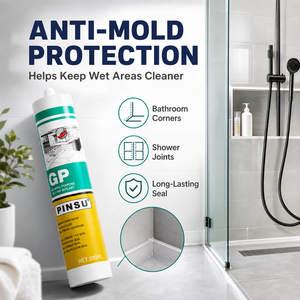 Sigillante Siliconico Multiuso ad Alta Adesione <span class=keywords><strong>per</strong></span> Porte e Finestre in Vetro, Impermeabile, Bianco Trasparente 300ML - Product Image 6