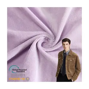 Custom High Quality Elastic 70% Cotton 27% Polyester 3% Spandex Fleece Fabric Stretch Corduroy Fabric For Woman Clothes