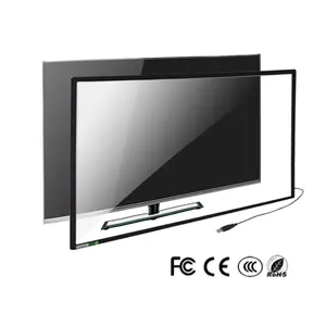 Ingscreen 4:3/16:9 Kunststof/Aluminium 10/20 Punten 55 Inch Infrarood Multi Ir Touch Frame, Interactieve Ir Frame Voor Tv