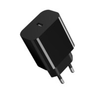 Chargeur GaN USB C PD 20W conforme à la norme européenne EN62368, chargeur GaN fin, prise européenne, adaptateur de téléphone portable, OEM ODM