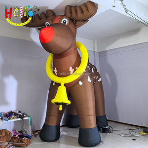 Giáng sinh Tuần lộc trang trí khổng lồ Vàng chuông nai sừng tấm <span class=keywords><strong>Inflatable</strong></span> <span class=keywords><strong>Moose</strong></span> - Product Image 4