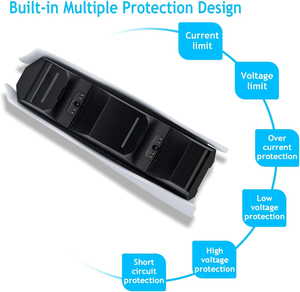 แท่นชาร์จคอนโทรลเลอร์ PS5 แบบคู่ พร้อมหัวชาร์จหลากสี - Product Image 3