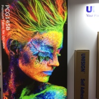 Film textile translucide pour boîte à lumière rétroéclairée UV, rouleaux de tissu pour boîte à lumière