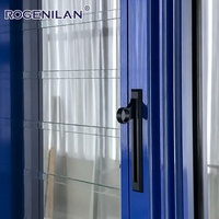 Fenêtres à persiennes en aluminium modernes Rogenilan, résistantes au vent, à double vitrage Low-E, pour maisons