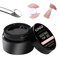 Gel de fixation transparent pour extensions d'ongles, longue durée, colle solide pour faux ongles, gel adhésif transparent pour extensions d'ongles