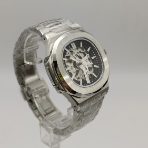 Reloj Mecánico Clásico para Hombre con Movimiento NH70, Logotipo Personalizado, Resistente al Agua, Esfera Hueca - Product Image 4