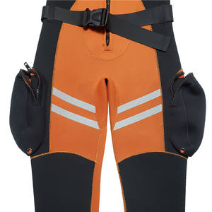 <span class=keywords><strong>Combinaison</strong></span> de plongée thermique en néoprène de 5 mm avec poches latérales réglables personnalisées en usine, réfléchissante, pour la sauvetage aquatique - Product Image 4