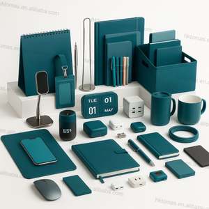 مجموعة هدايا ترويجية للبنوك بشعار مخصص تتضمن كوب فراغي من الفولاذ المقاوم للصدأ ودفتر ملاحظات جلدي فاخر لعملاء التمويل المؤسسي - Product Image 5