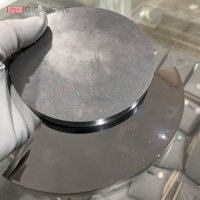GIGAJEWE Plaquette de carbure de silicium (SiC) de couleur noire, Moissanite brute, en formats 4, 6 et 8 pouces, Pierre brute en vrac pour la fabrication de bijoux