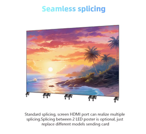 Ventas Señalización digital Pantalla LED vertical P1.8 P2.5 Tablero de póster LED plegable Soporte de pantalla de panel - Product Image 2