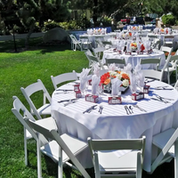 Tables rondes pliantes en plastique HDPE de 72 pouces (6 pieds) de diamètre, blanches, portables, pour événements, fêtes, banquets de mariage