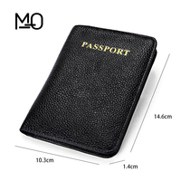 Dompet Kartu PU Custom Fashion Mewah Tanpa Penutup 3 Ukuran Tebal 30MM Penanda Bagasi Paspor Penutup Tiket Perjalanan untuk Kartu Kredit