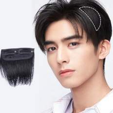 100% capelli umani Dandy stile toupet per gli uomini facile da indossare capelli della strega superiore con il giusto Design e la tecnica PU - Product Image 1