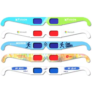 RealD-gafas polarizadas circulares para hombre y mujer, lentes 3D lineales, IMAX, polarizadas, en rojo, azul, verde, 3D