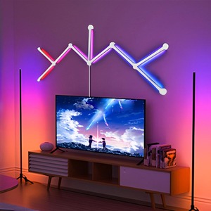 Thông minh rgbic Glide tường ánh sáng thanh âm nhạc Sync Modular LED Tường đèn cho phòng chơi game trang trí nội thất | App & tuya <span class=keywords><strong>Wifi</strong></span> điều khiển - Product Image 6