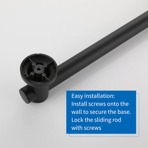 Matte Black Handheld Shower Adjustable Sliding Bar Shower Head Combo Set Factory Price <b>Bathroom</b> <b>Accessories</b> - Product Image 5