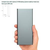 Chargeur portable personnalisé PD100W à charge super rapide 20000/30000/40000mAh ABS avec double USB et écran LCD, batterie externe pour ordinateur portable CE/FCC