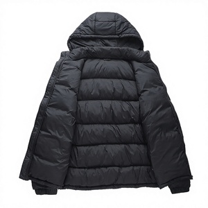Chaqueta de Plumón Casual para Hombre, Personalizable, con Capucha Desmontable, Impermeable, de Invierno, con Cuello Alto de Lana y Cierre de Cremallera - Product Image 3