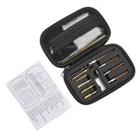 Accesorio de mantenimiento compacto con cremallera, cabezales de cepillo multitipo + piezas adaptadoras completas para viajes y uso casual al aire libre.