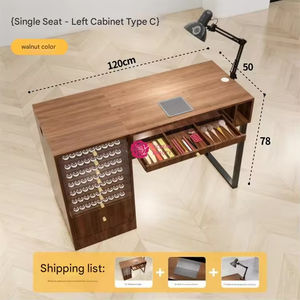 Yicheng Beauty, venta al por mayor, nueva mesa <span class=keywords><strong>de</strong></span> <span class=keywords><strong>uñas</strong></span> <span class=keywords><strong>de</strong></span> madera maciza multifuncional, cajón <span class=keywords><strong>de</strong></span> acrílico, estación <span class=keywords><strong>de</strong></span> trabajo <span class=keywords><strong>de</strong></span> <span class=keywords><strong>uñas</strong></span> a la venta - Product Image 6