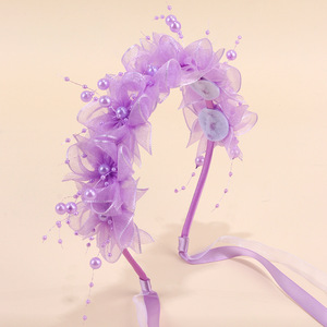 Guirlande florale arc-en-ciel vibrante pour enfants, idéale pour séance photo <span class=keywords><strong>de</strong></span> princesse des forêts, couronne <span class=keywords><strong>de</strong></span> fleurs mignonne, accessoire <span class=keywords><strong>de</strong></span> cheveux, cadeau <span class=keywords><strong>de</strong></span> fête - Product Image 6