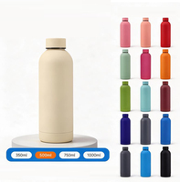 Bouteille isotherme en acier inoxydable à double paroi, sans BPA, résistante à l'eau bouillante, avec logo personnalisé, pour l'extérieur – 350 ml, 500 ml, 750 ml, 1000 ml