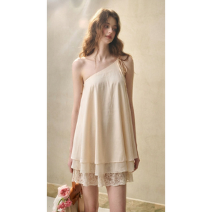 Ready To Ship Women's Sleeveless One Shoulder Party <b>Dress</b> Premium Mini <b>Dress</b> OEM ODM Service Clothing Factory - Product Image 3