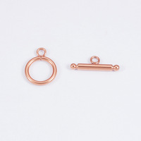 Connecteurs de serrure de bijoux plaqués or PVD Fermoirs à bascule en acier inoxydable OT pour la fabrication de bijoux