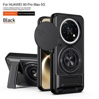 Coque de protection coulissante BAILI pour appareil photo avec support magnétique pliable pour Huawei 90 PRO MAX 5G