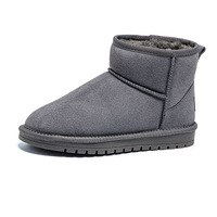 Sepatu Bot Salju Pria Wanita Bahan Suede Kulit Sapi Asli Australia, Ringan, Termal, Anti-Selip, dan Bernapas