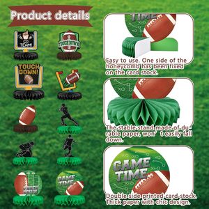 Nouveaux hauts <span class=keywords><strong>de</strong></span> <span class=keywords><strong>table</strong></span> à thème <span class=keywords><strong>de</strong></span> football 10 pièces ornements en nid d'abeille <span class=keywords><strong>de</strong></span> football américain décorations <span class=keywords><strong>de</strong></span> fête centres <span class=keywords><strong>de</strong></span> <span class=keywords><strong>table</strong></span> - Product Image 4
