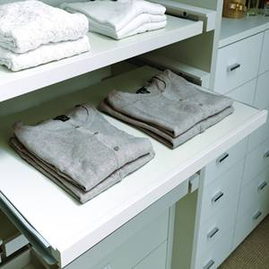 Étagère coulissante 87,2 cm gris nacré - Product Image 1