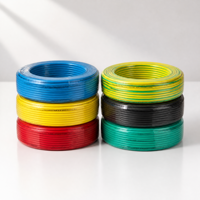 Fil électrique en cuivre sans oxygène de haute pureté 450/750V, câble de câblage domestique flexible isolé en PVC pour les infrastructures commerciales