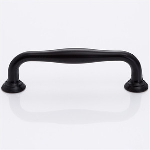 Jin Fu Sheng Cabinet Door Handles Matte <b>Black</b> Aluminum Alloy Bar <b>Knob</b> Minimalist Style For Cabinet Drawer - Product Image 2