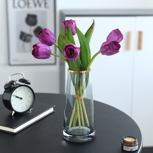 Ramo de Tulipanes Artificiales, Flores de Seda Rosa con Tacto Natural, Decoración para Bodas y Hogar - Product Image 3